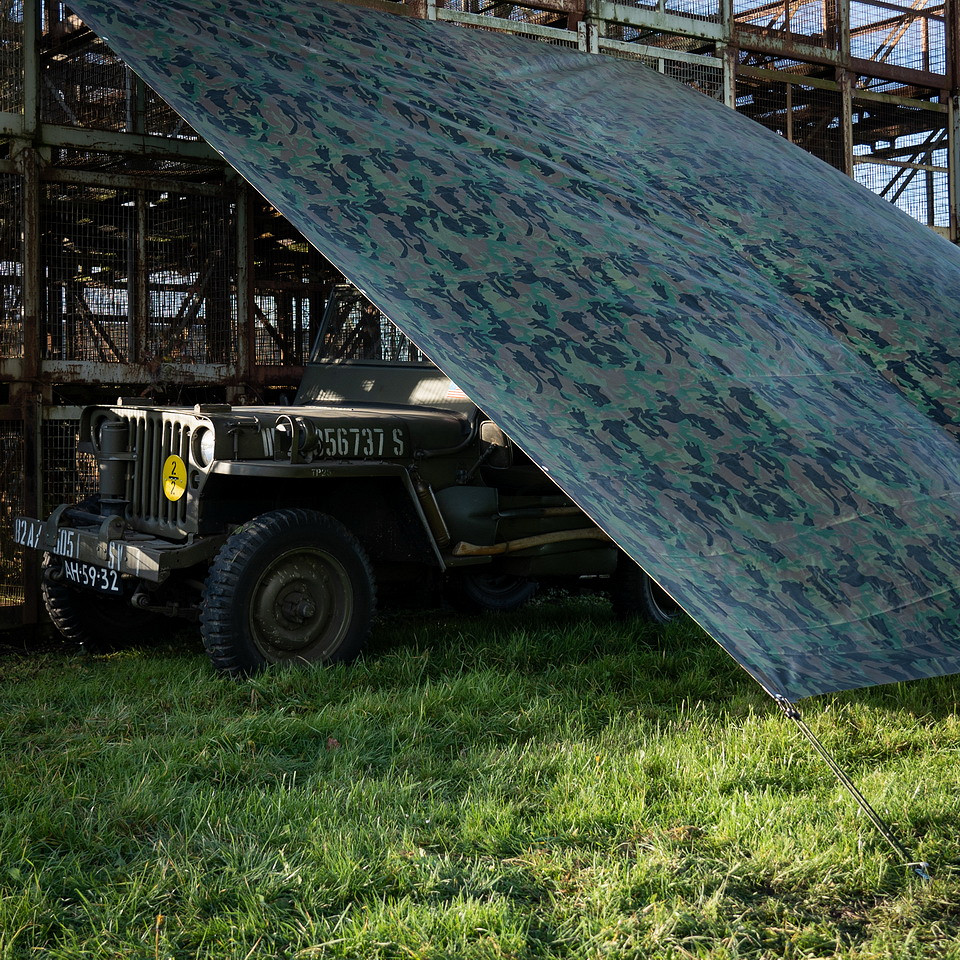 Bâche camouflage Woodland 3 x 3m – Image 2