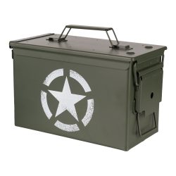 Boîte à munitions acier - calibre 50mm - US Army Star