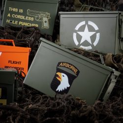 Boîte à munitions acier - calibre 50mm - 101st Airborne Division