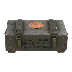 Caisse militaire bois occasion 48x28x16cm