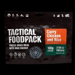 Plat lyophilisé - "Curry de riz et poulet" 100g / 500Kcal
