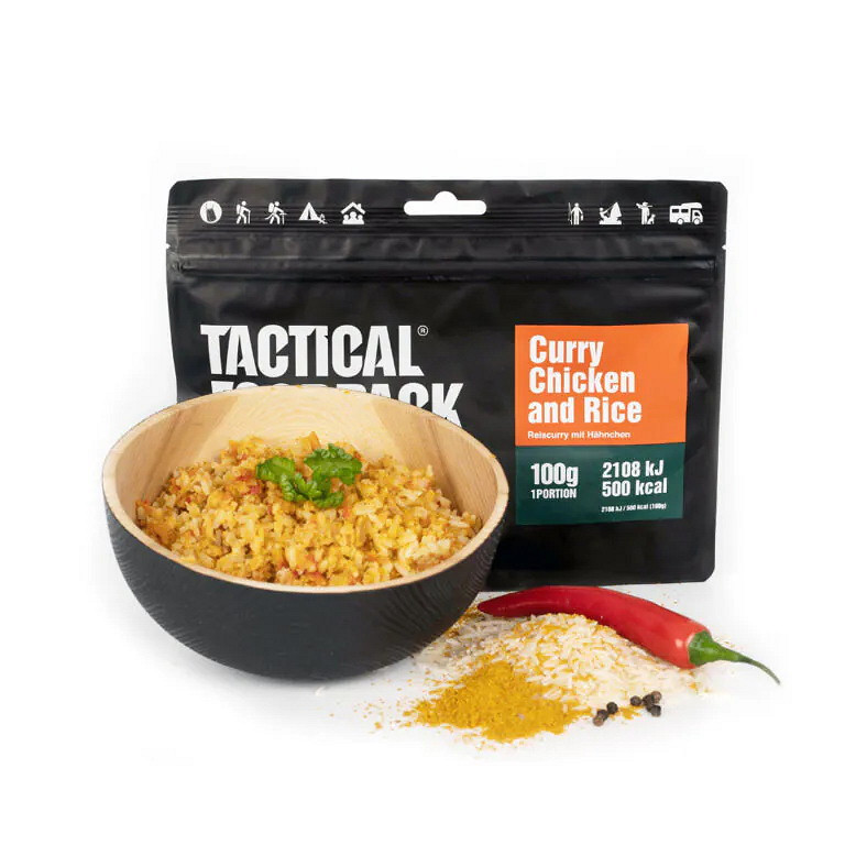 Plat lyophilisé - "Curry de riz et poulet" 100g / 500Kcal – Image 2