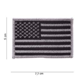 Patch tissu Drapeau USA argent
