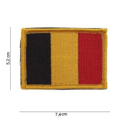 Patch tissu avec velcro Drapeau Belgique