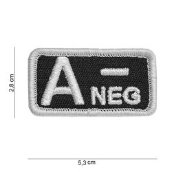 Patch tissu avec velcro « A- » noir