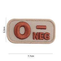 Patch tissu avec velcro « O- » coyote