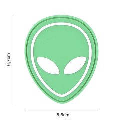 Patch 3D PVC Alien vert