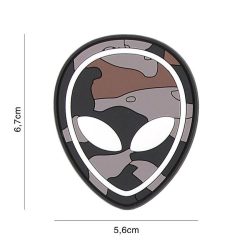 Patch 3D PVC Alien noir camo