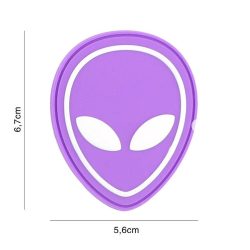 Patch 3D PVC Alien violet