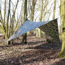 Bâche polyester avec sangle 3 x 3 m