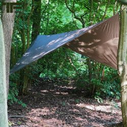 Bâche polyester avec sangle 3 x 3 m