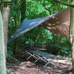 Bâche polyester avec sangle 3 x 3 m - dark-olive