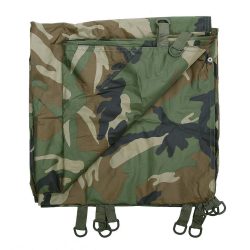 Bâche polyester avec sangle 3 x 3 m - camouflage-woodland