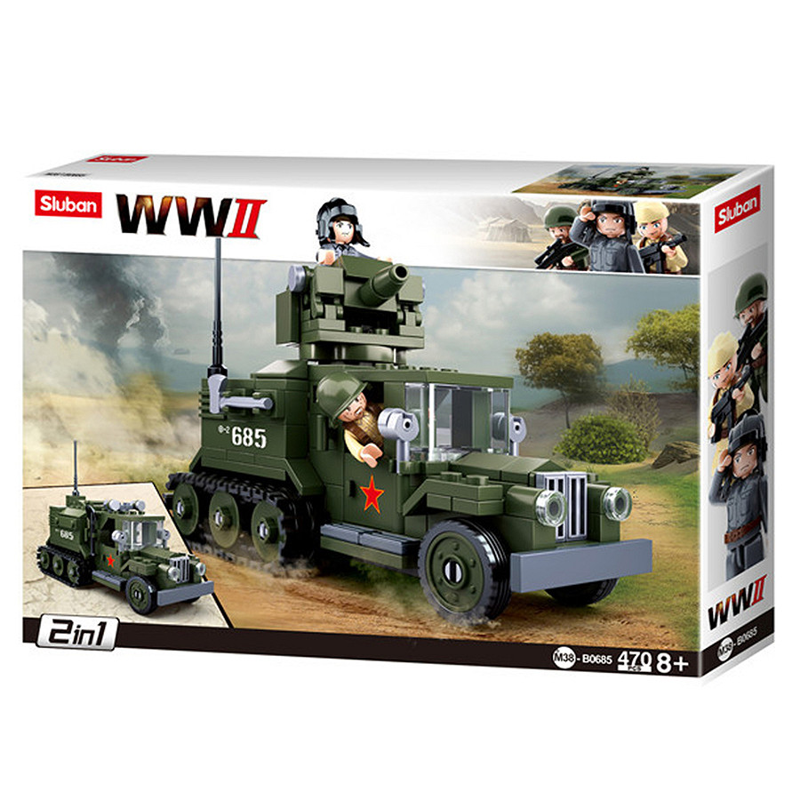 Camion semi-chenillé 2 en 1 - Jeu de briques