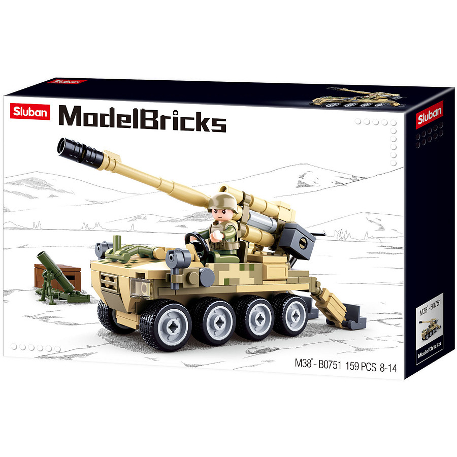 Véhicule d'assaut tout-terrain 8×8 - Jeu de briques