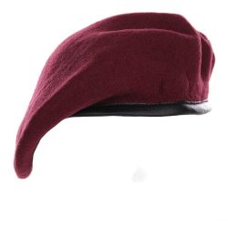Beret militaire laine - bordeaux