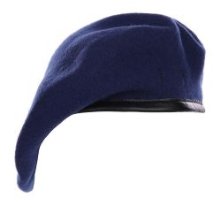 Beret militaire laine - bleu-roi
