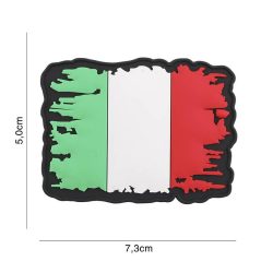 Patch 3D PVC Drapeau Italie vintage