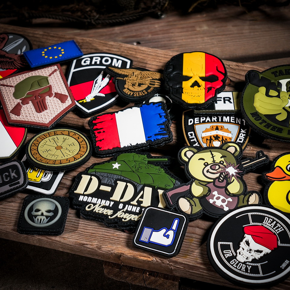 Patch 3D PVC Drapeau France vintage