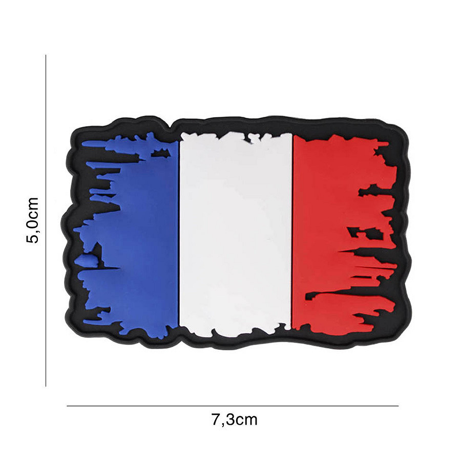 Patch 3D PVC Drapeau France vintage – Image 2