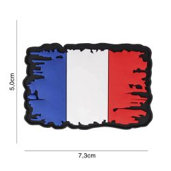 Patch 3D PVC Drapeau France vintage
