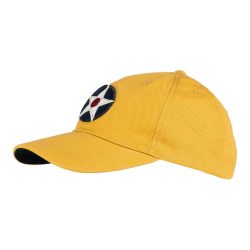 Casquette baseball USAAC jaune - brossée