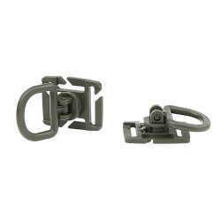Lot de 2 anneaux D – Système Molle - vert