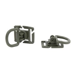 Lot de 2 anneaux D – Système Molle - vert