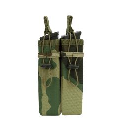 Pochette 2 chargeurs système Molle  #C - camouflage-woodland