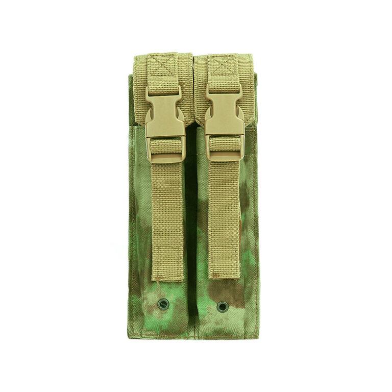 Pochette Camouflage Chasse Pochette Tactique Double Chargeur - Pour Pistolet, Chasse, Airsoft - Noire En Nylon Pochette Chargeur